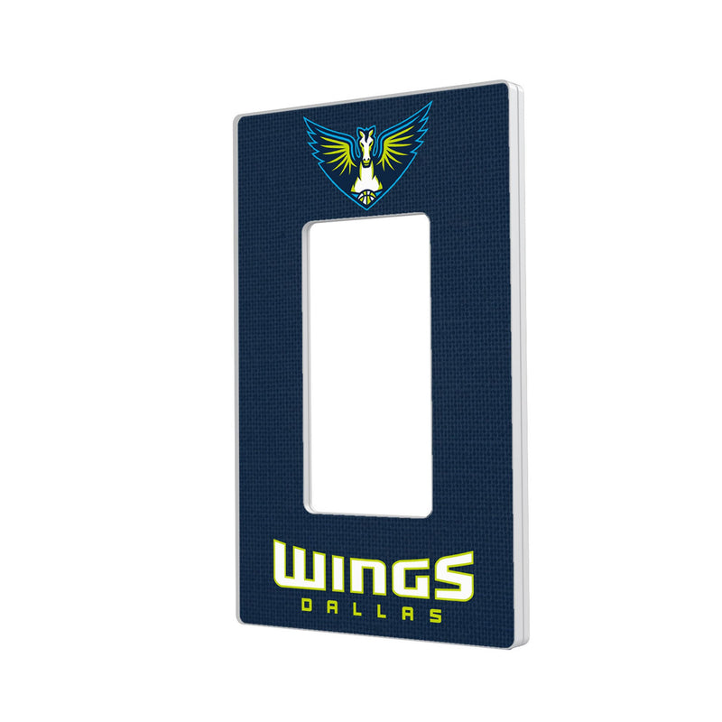 Dallas Wings Solid Hidden-Screw Light Switch Plate