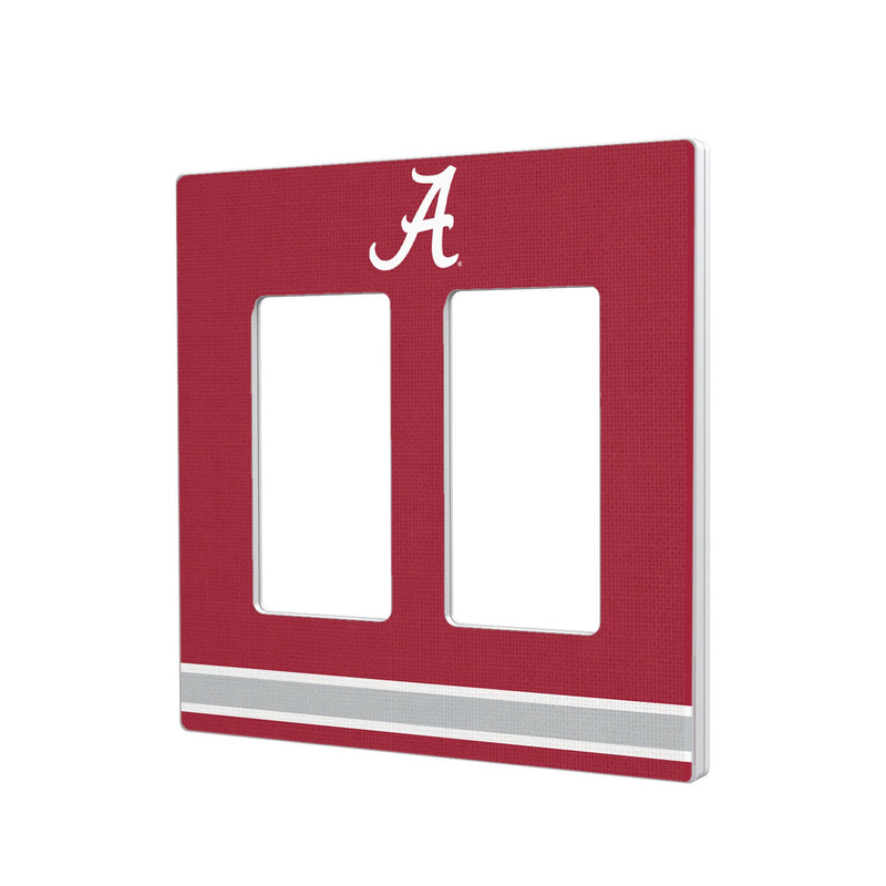 University of Alabama Crimson Tide Script A Stripe Hidden-Screw Light Switch Plate