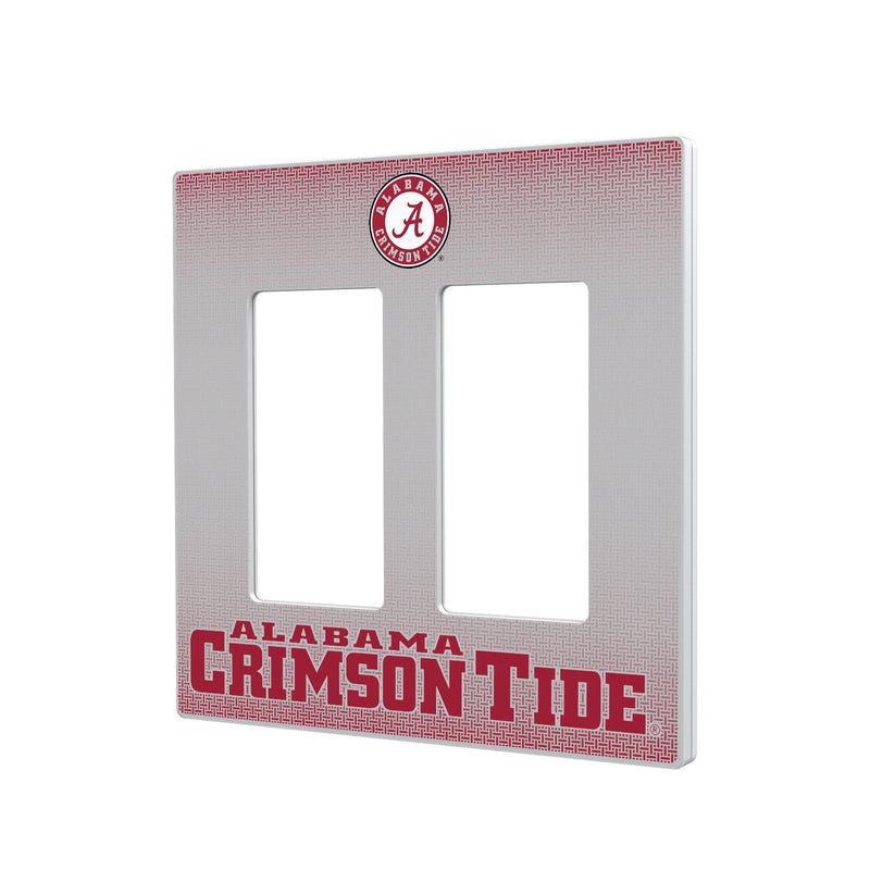 Alabama Crimson Tide Linen Hidden-Screw Light Switch Plate