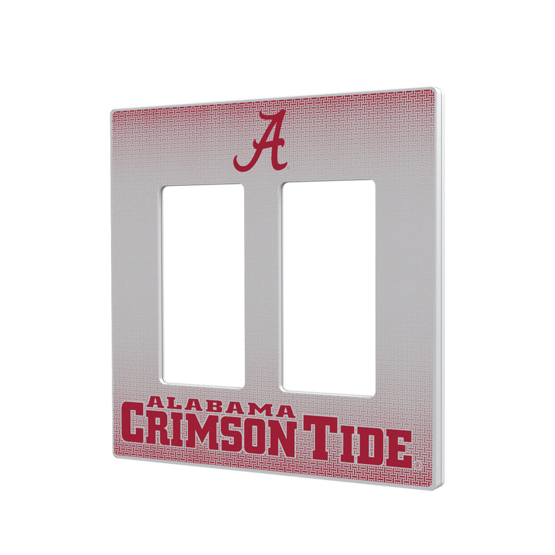 Alabama Crimson Tide Linen Hidden-Screw Light Switch Plate