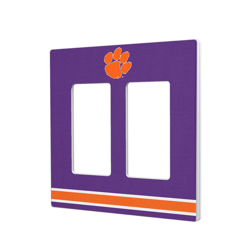 Clemson University Tigers Stripe Hidden-Screw Light Switch Plate