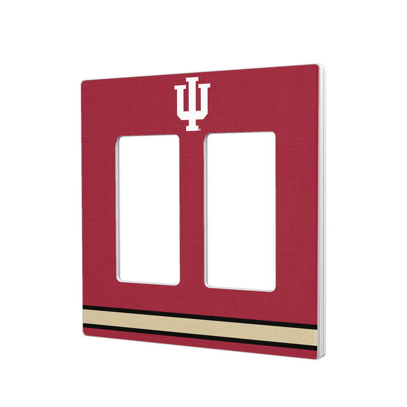 Indiana University Hoosiers Stripe Hidden-Screw Light Switch Plate