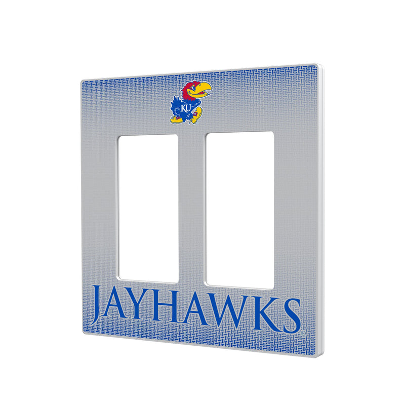 Kansas Jayhawks Linen Hidden-Screw Light Switch Plate