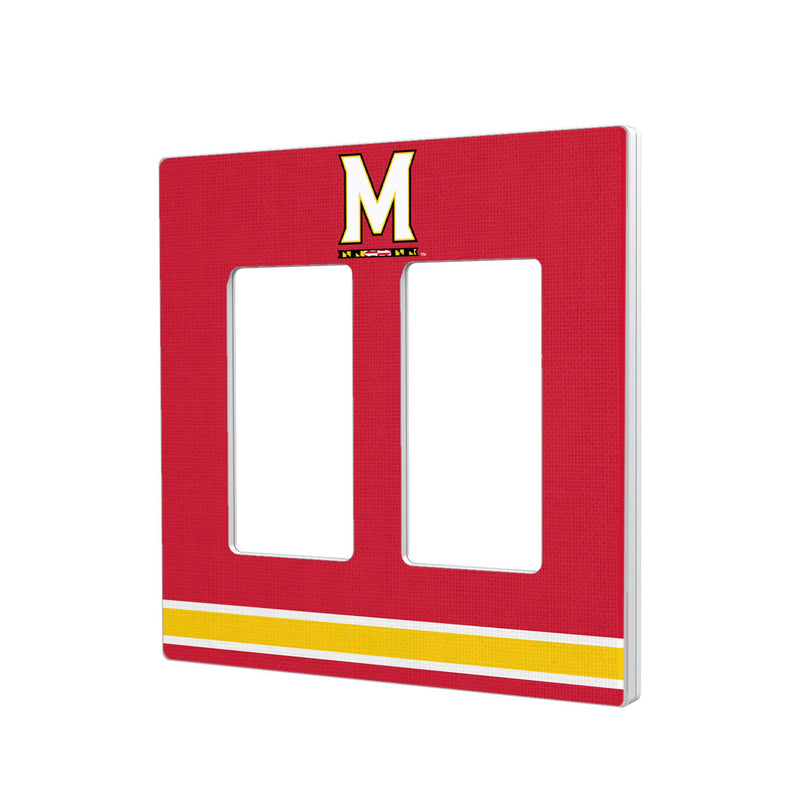 University of Maryland Terrapins Stripe Hidden-Screw Light Switch Plate