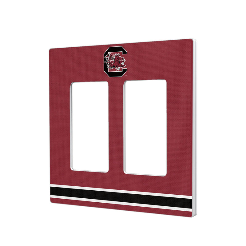 University of South Carolina Gamecocks Stripe Hidden-Screw Light Switch Plate