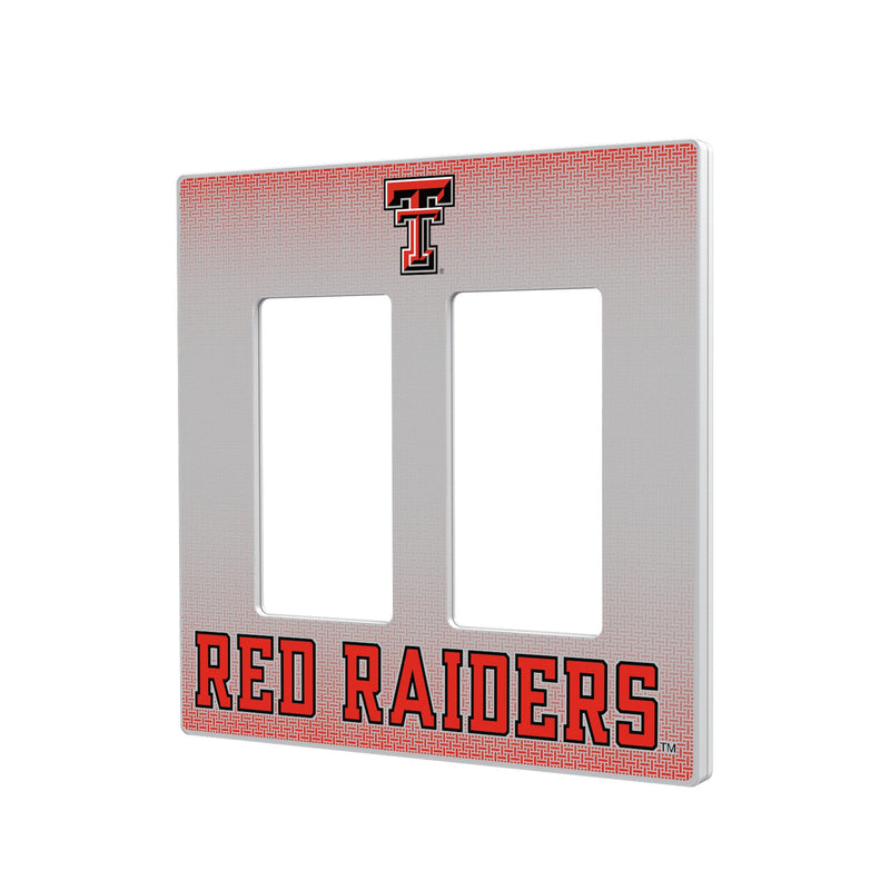 Texas Tech Red Raiders Linen Hidden-Screw Light Switch Plate