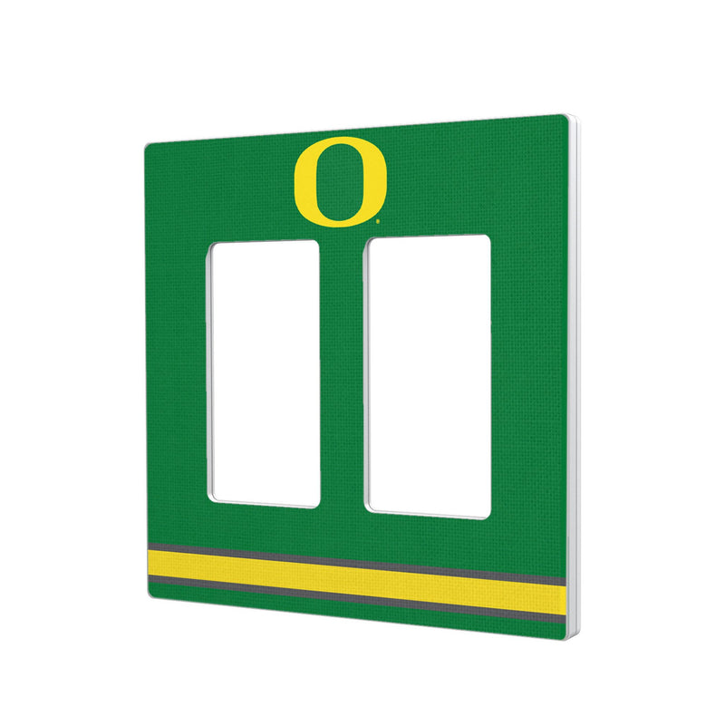 University of Oregon Ducks Stripe Hidden-Screw Light Switch Plate