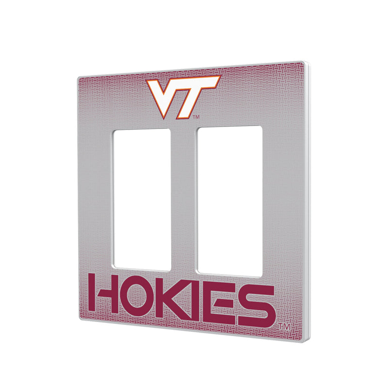 Virginia Tech Hokies Linen Hidden-Screw Light Switch Plate