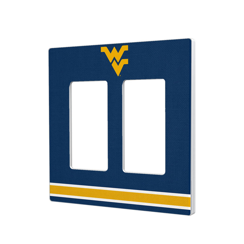 West Virginia University Mountaineers Stripe Hidden-Screw Light Switch Plate