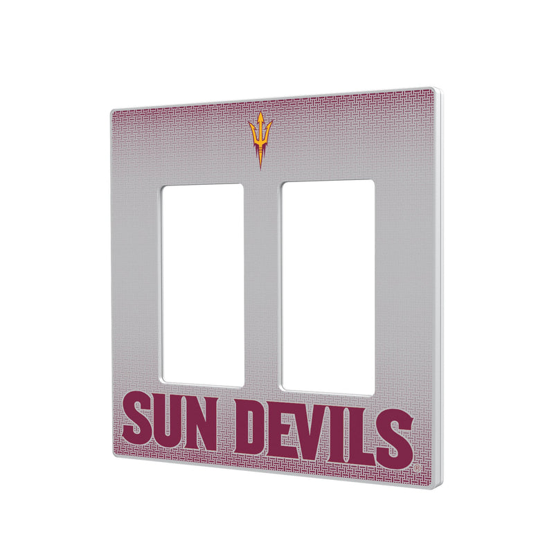 Arizona State Sun Devils Linen Hidden-Screw Light Switch Plate