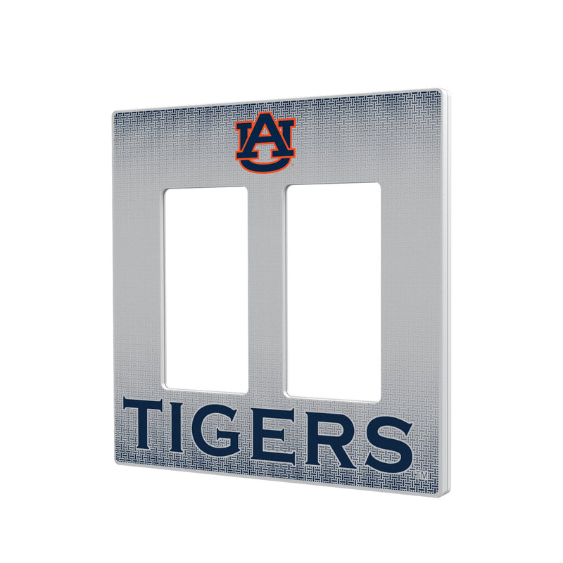 Auburn Tigers Linen Hidden-Screw Light Switch Plate