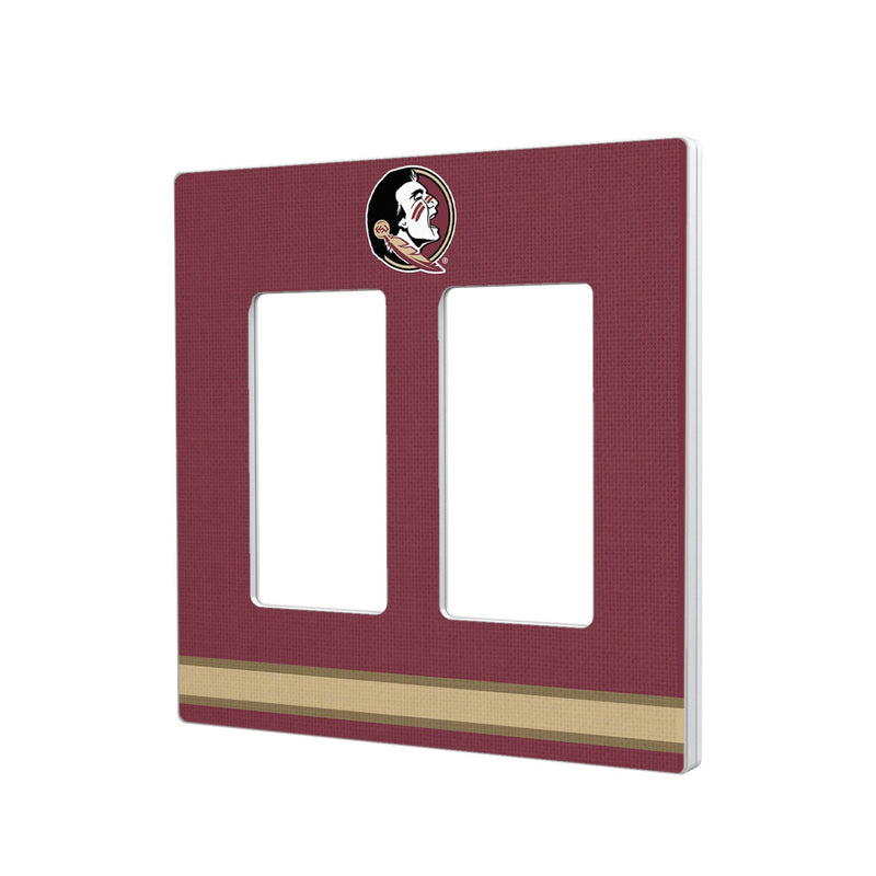 Florida State University Seminoles Stripe Hidden-Screw Light Switch Plate