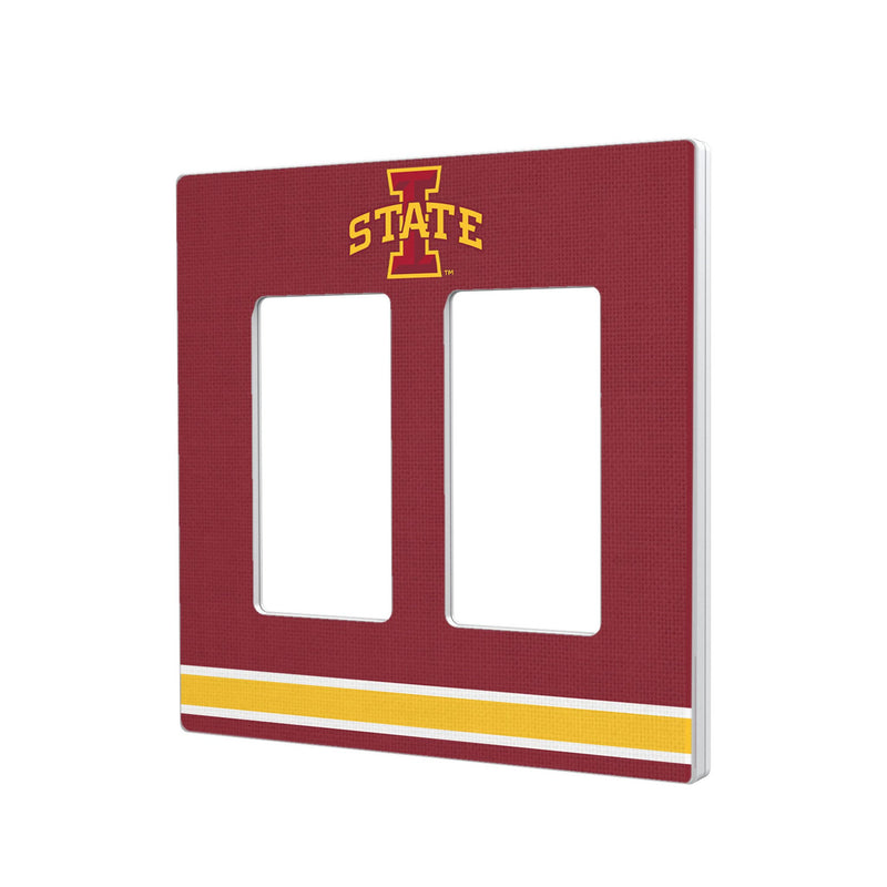 Iowa State University Cyclones Stripe Hidden-Screw Light Switch Plate