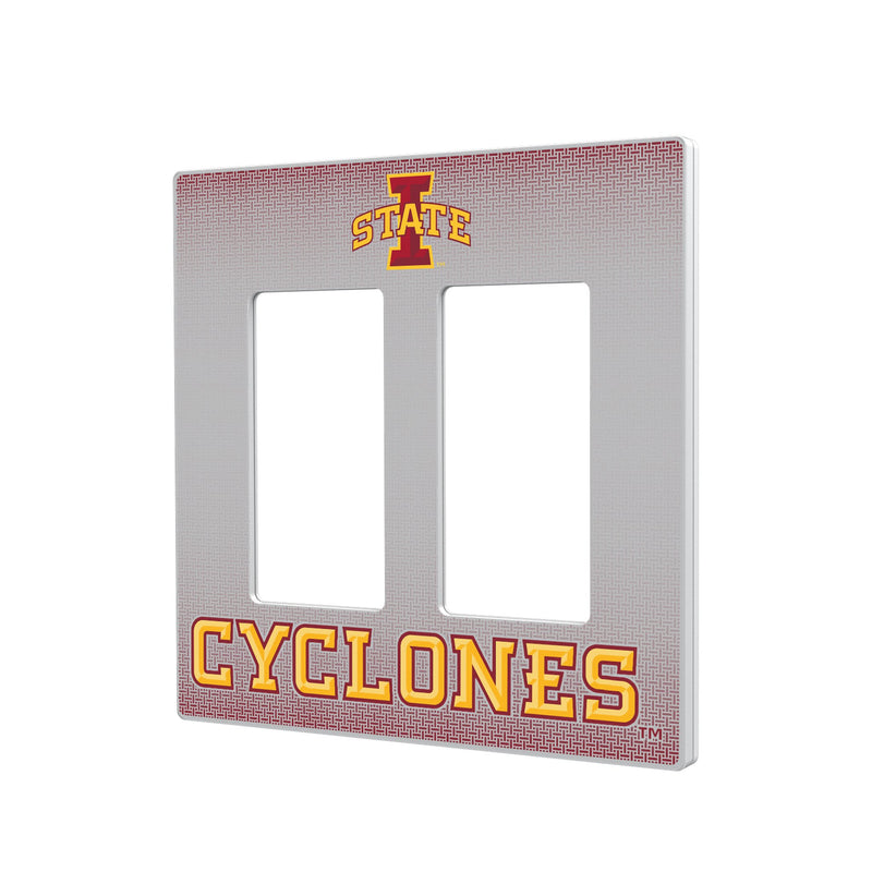 Iowa State Cyclones Linen Hidden-Screw Light Switch Plate