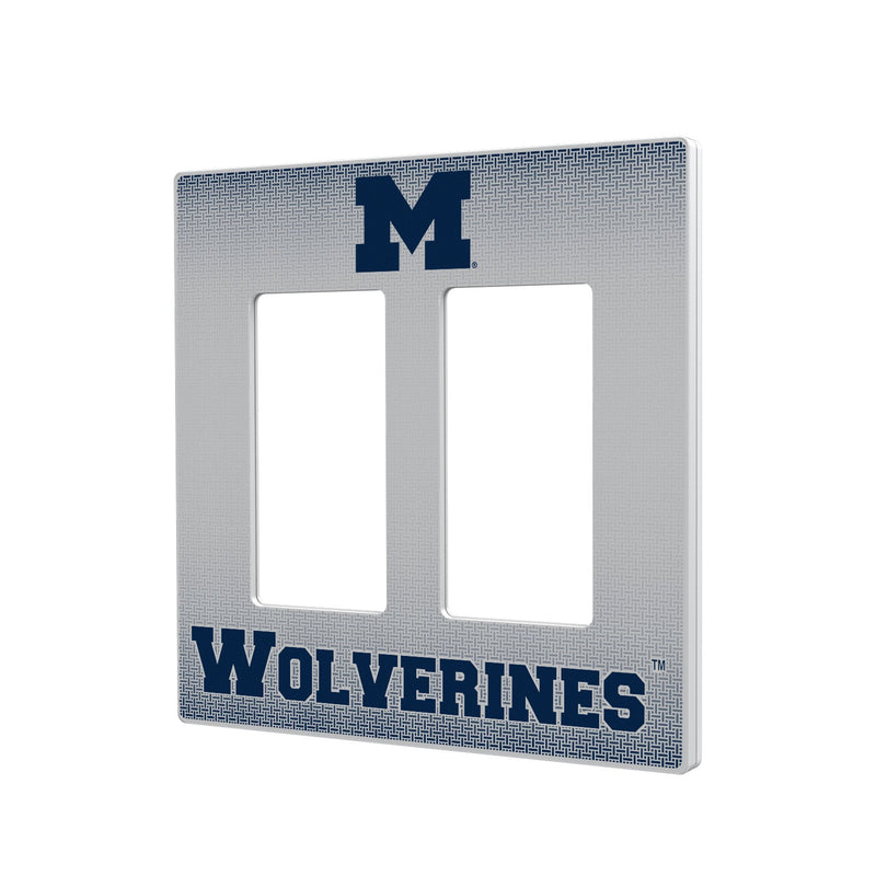 Michigan Wolverines Linen Hidden-Screw Light Switch Plate