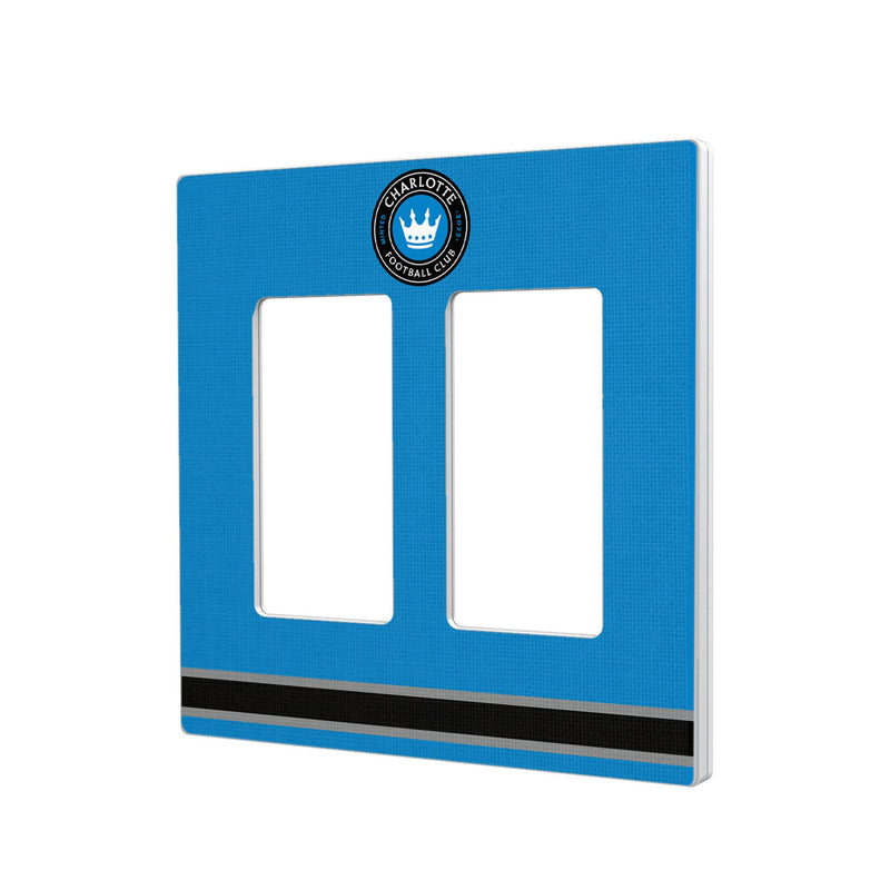 Charlotte FC  Stripe Hidden-Screw Light Switch Plate