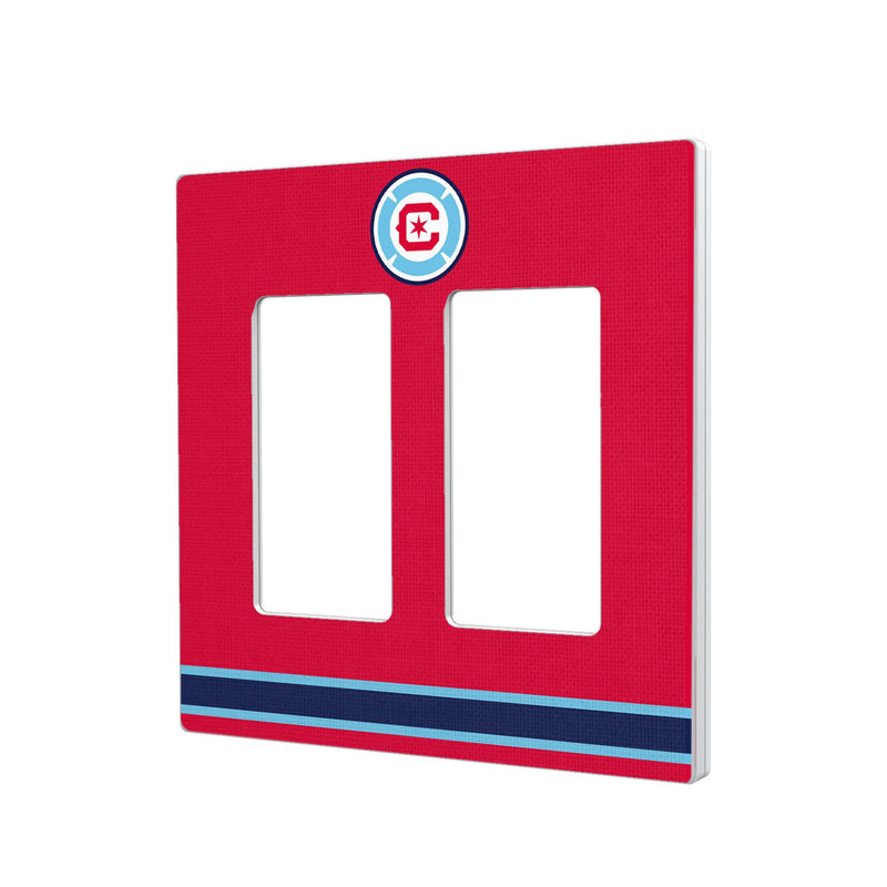 Chicago Fire  Stripe Hidden-Screw Light Switch Plate