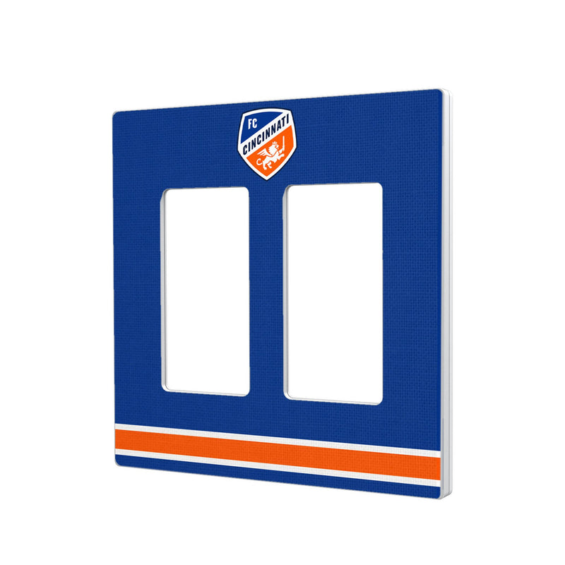 FC Cincinnati  Stripe Hidden-Screw Light Switch Plate