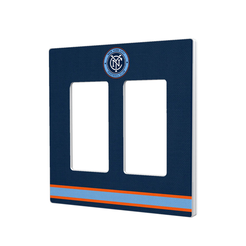 New York City FC  Stripe Hidden-Screw Light Switch Plate