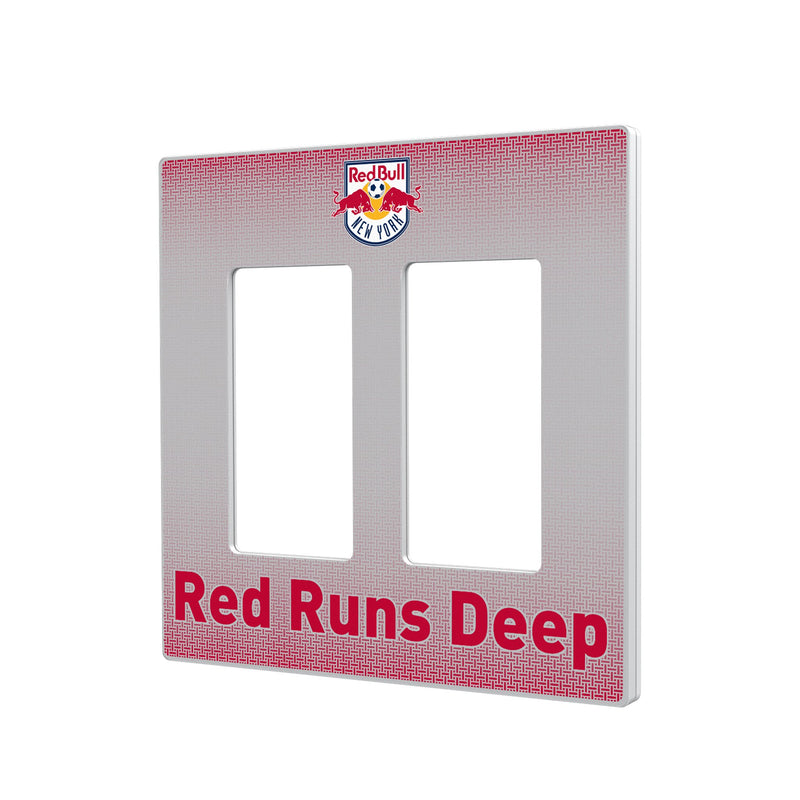 New York Red Bulls  Linen Hidden-Screw Light Switch Plate