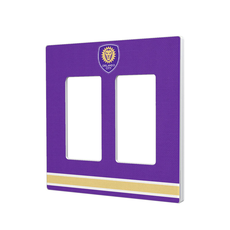 Orlando City Soccer Club  Stripe Hidden-Screw Light Switch Plate