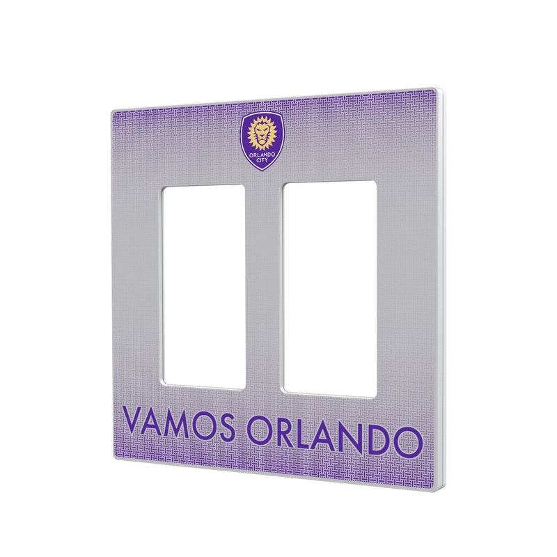 Orlando City Soccer Club  Linen Hidden-Screw Light Switch Plate