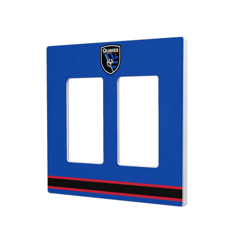 San Jose Earthquakes   Stripe Hidden-Screw Light Switch Plate