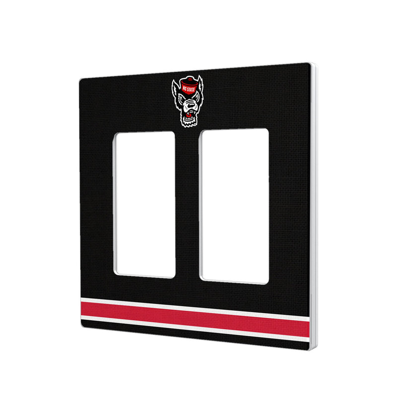 North Carolina State University Wolfpack Stripe Hidden-Screw Light Switch Plate