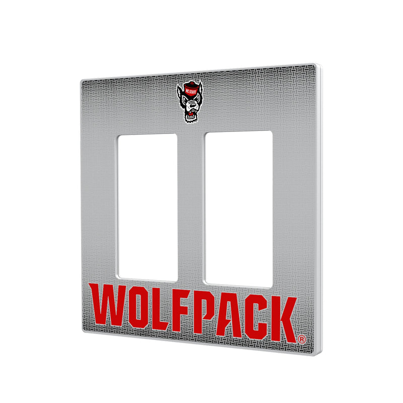 North Carolina State Wolfpack Linen Hidden-Screw Light Switch Plate