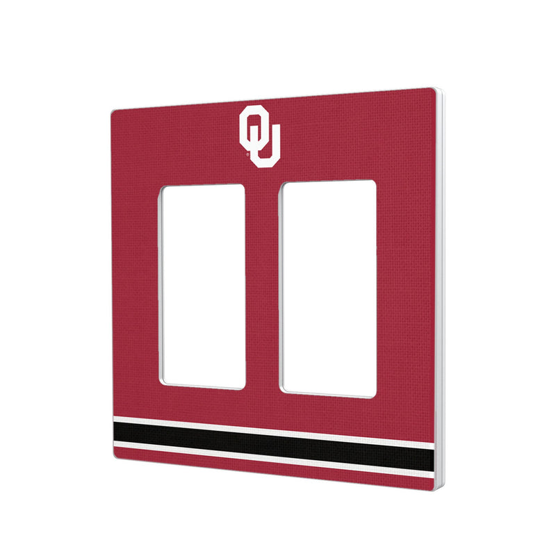 University of Oklahoma Sooners Stripe Hidden-Screw Light Switch Plate