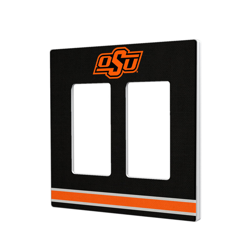 Oklahoma State University Cowboys Stripe Hidden-Screw Light Switch Plate