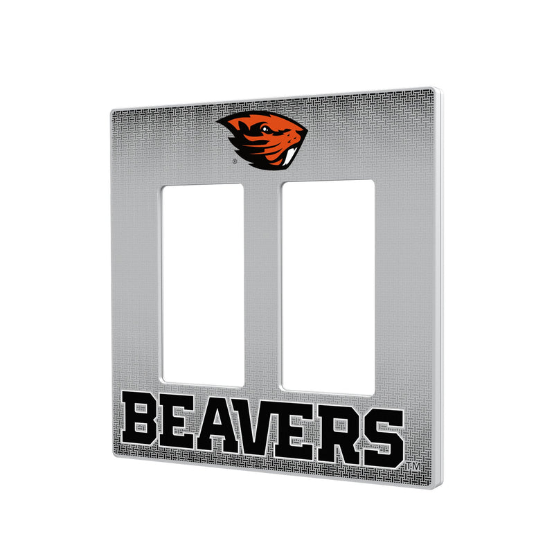 Oregon State Beavers Linen Hidden-Screw Light Switch Plate