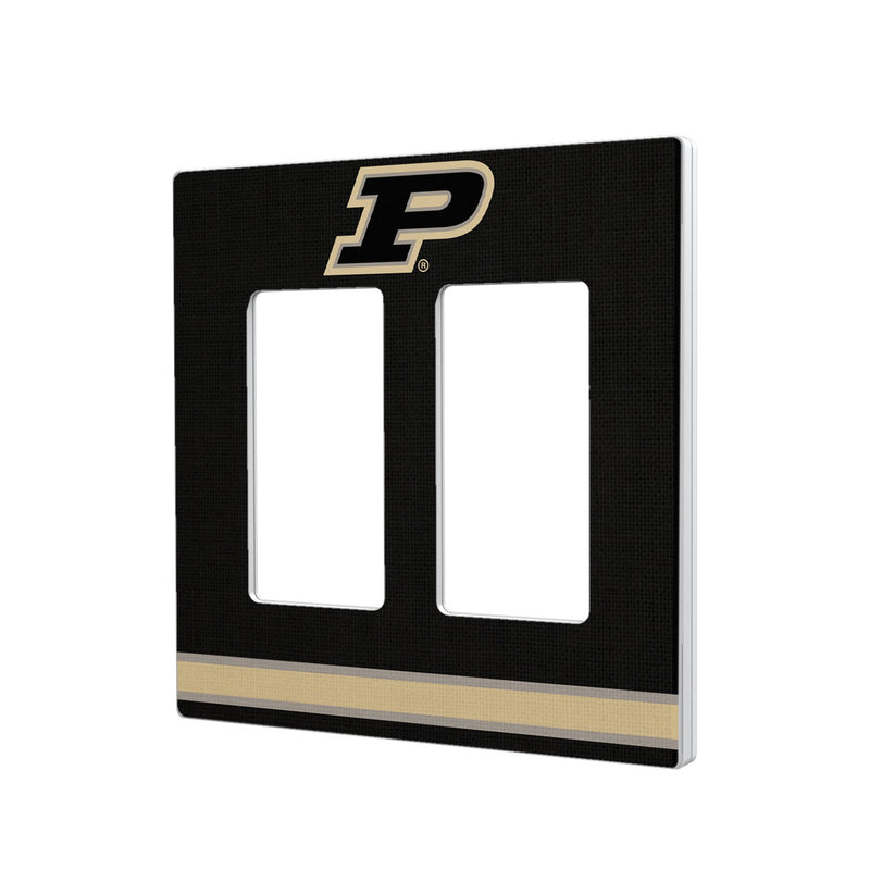 Purdue University Boilermakers Stripe Hidden-Screw Light Switch Plate