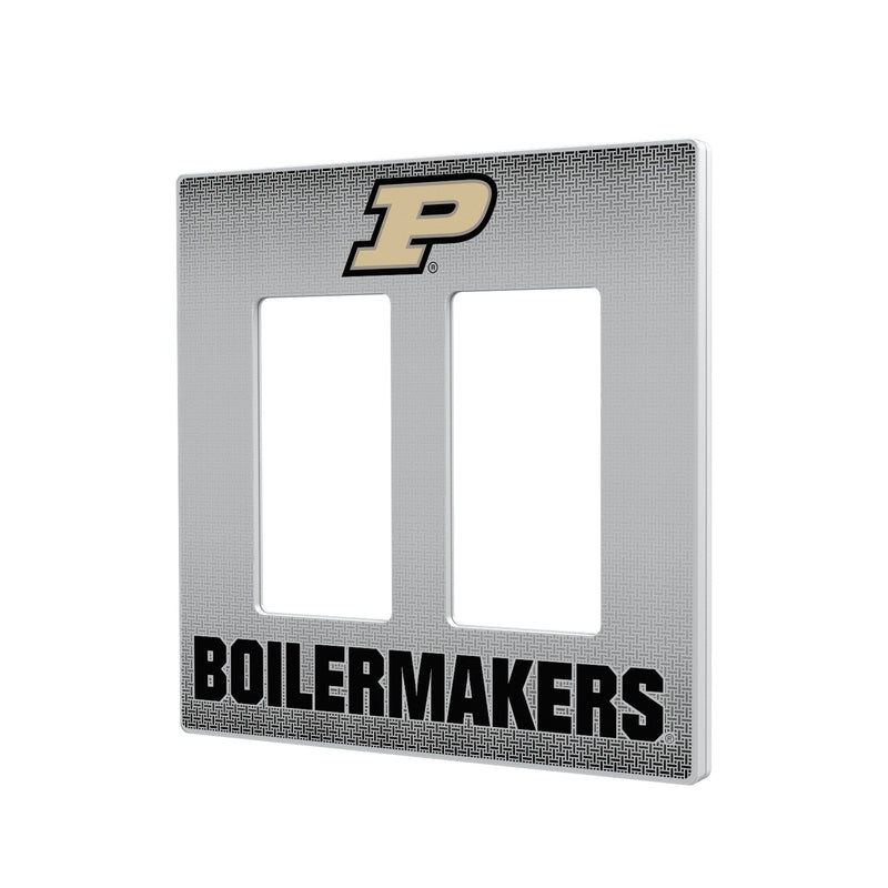 Purdue Boilermakers Linen Hidden-Screw Light Switch Plate