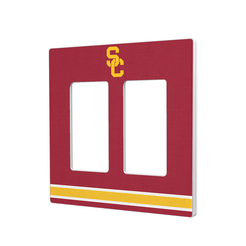 University of Southern California Trojans Stripe Hidden-Screw Light Switch Plate