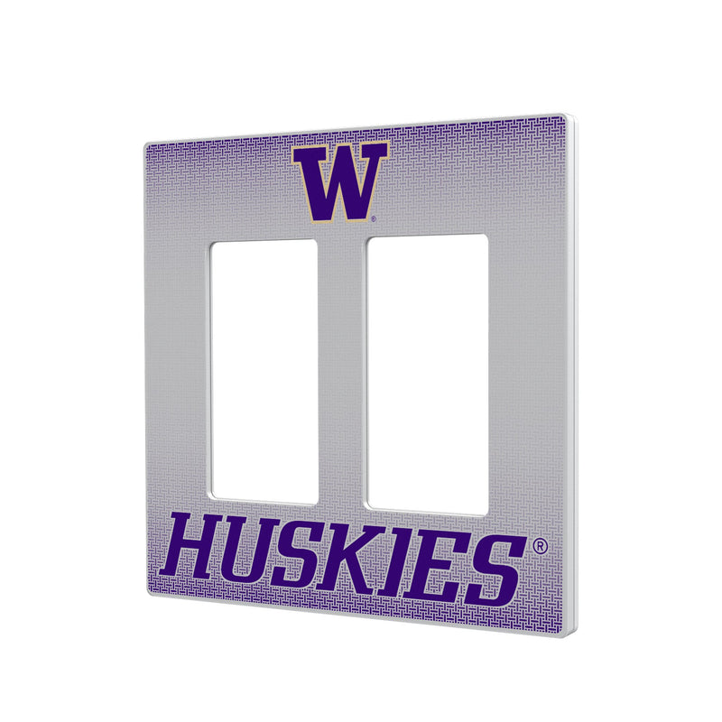 Washington Huskies Linen Hidden-Screw Light Switch Plate