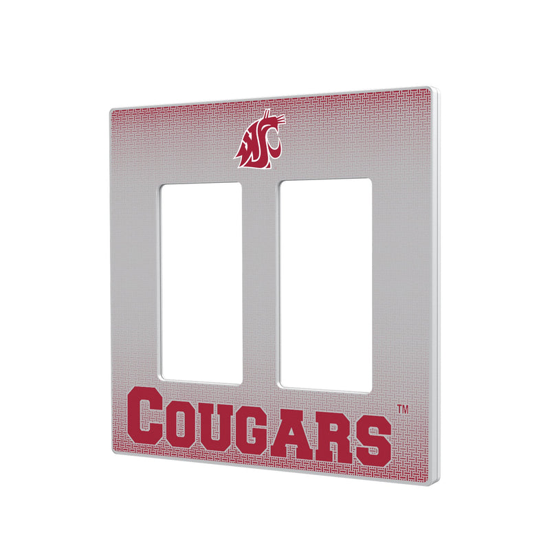 Washington State Cougars Linen Hidden-Screw Light Switch Plate