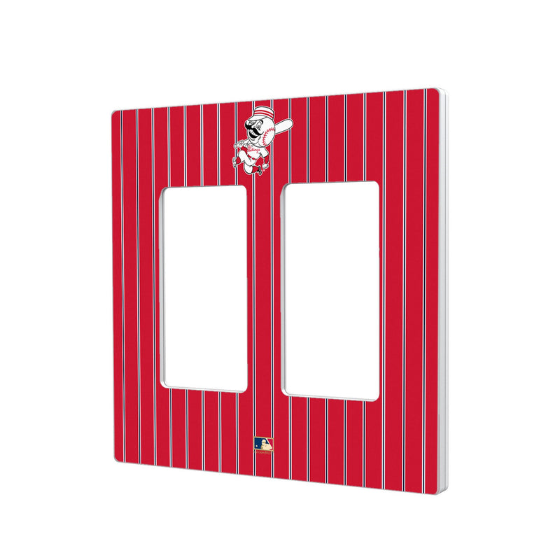 Cincinnati Reds 1953-1967 - Cooperstown Collection Pinstripe Hidden-Screw Light Switch Plate