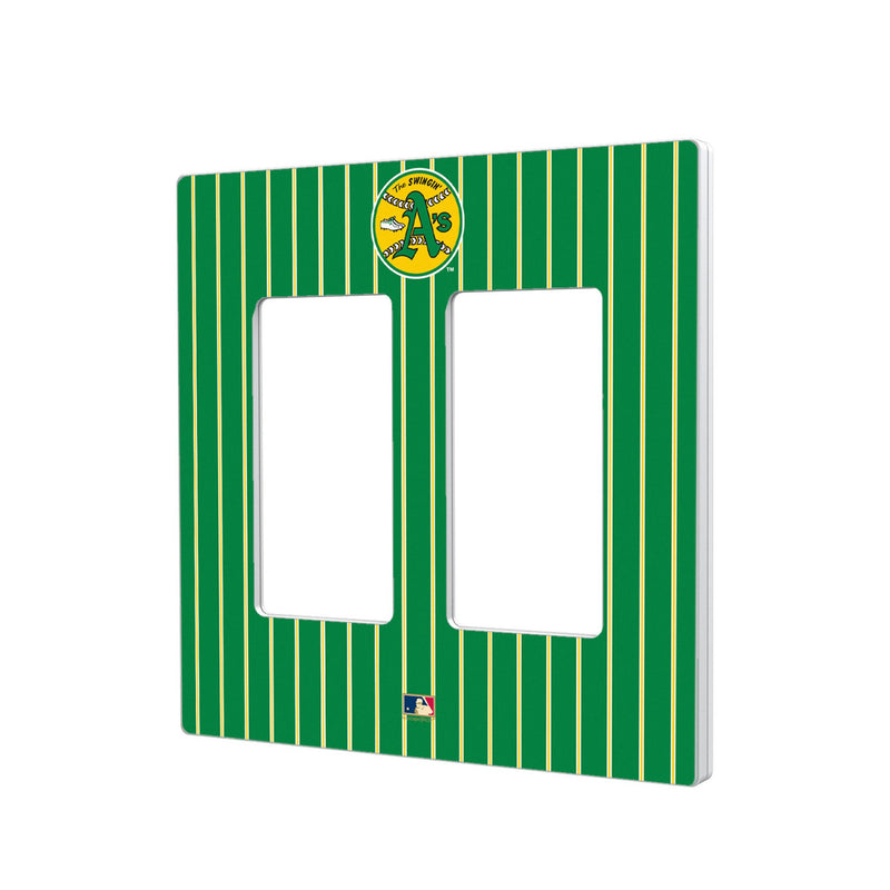 Oakland As 1971-1981 - Cooperstown Collection Pinstripe Hidden-Screw Light Switch Plate