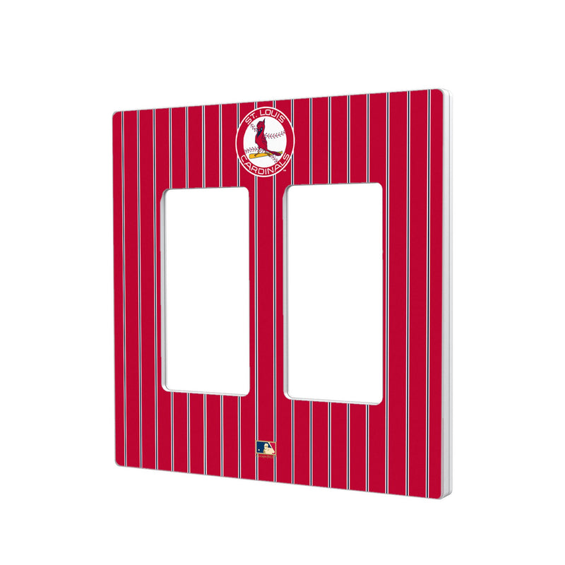 St Louis Cardinals 1966-1997 - Cooperstown Collection Pinstripe Hidden-Screw Light Switch Plate