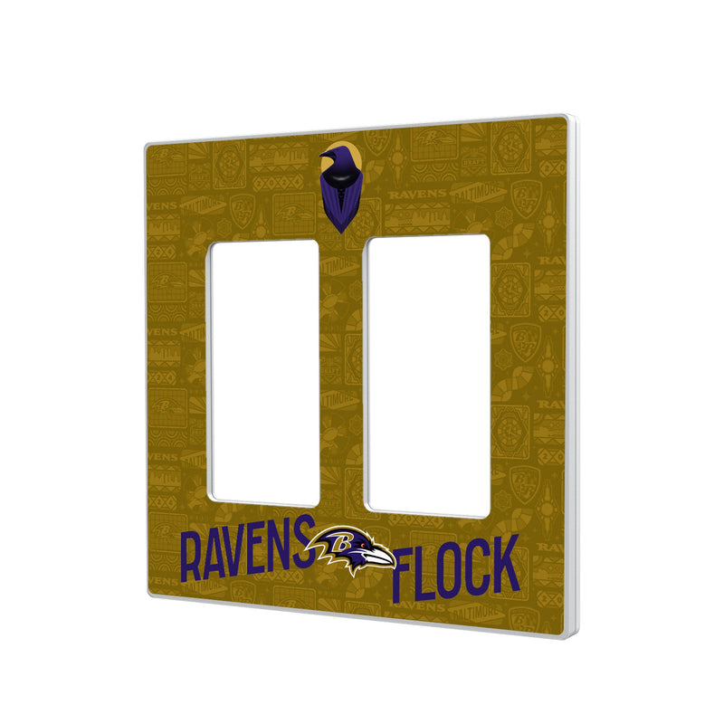 Baltimore Ravens 2024 Illustrated Limited Edition Hidden-Screw Light Switch Plate