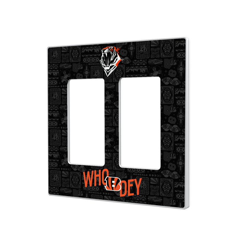 Cincinnati Bengals 2024 Illustrated Limited Edition Hidden-Screw Light Switch Plate