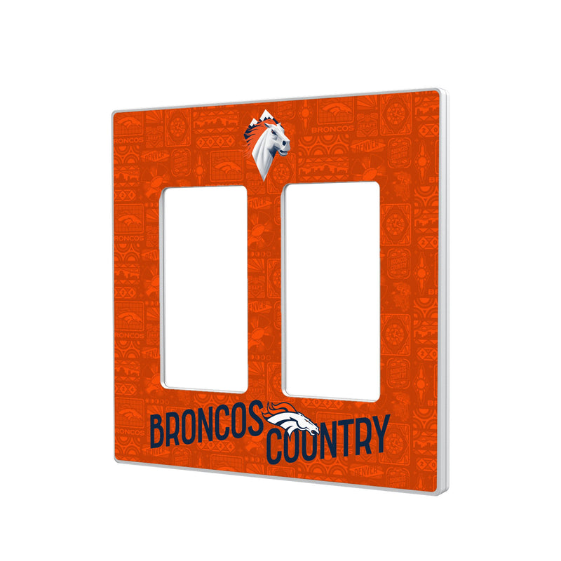 Denver Broncos 2024 Illustrated Limited Edition Hidden-Screw Light Switch Plate