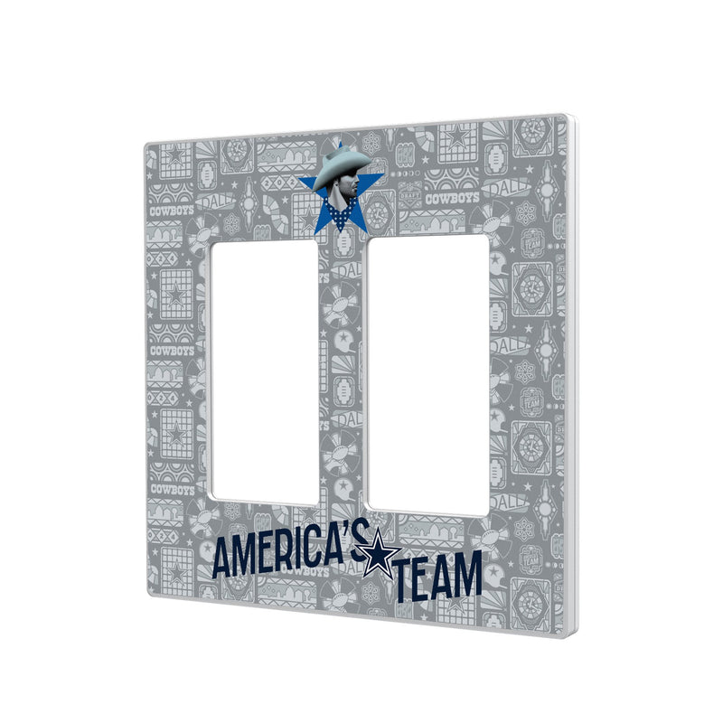 Dallas Cowboys 2024 Illustrated Limited Edition Hidden-Screw Light Switch Plate