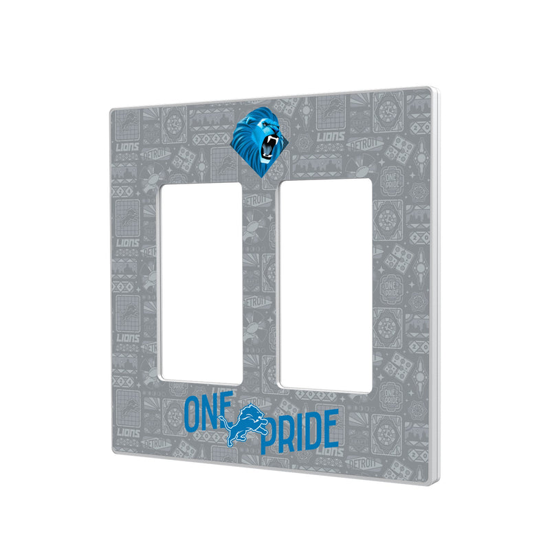 Detroit Lions 2024 Illustrated Limited Edition Hidden-Screw Light Switch Plate