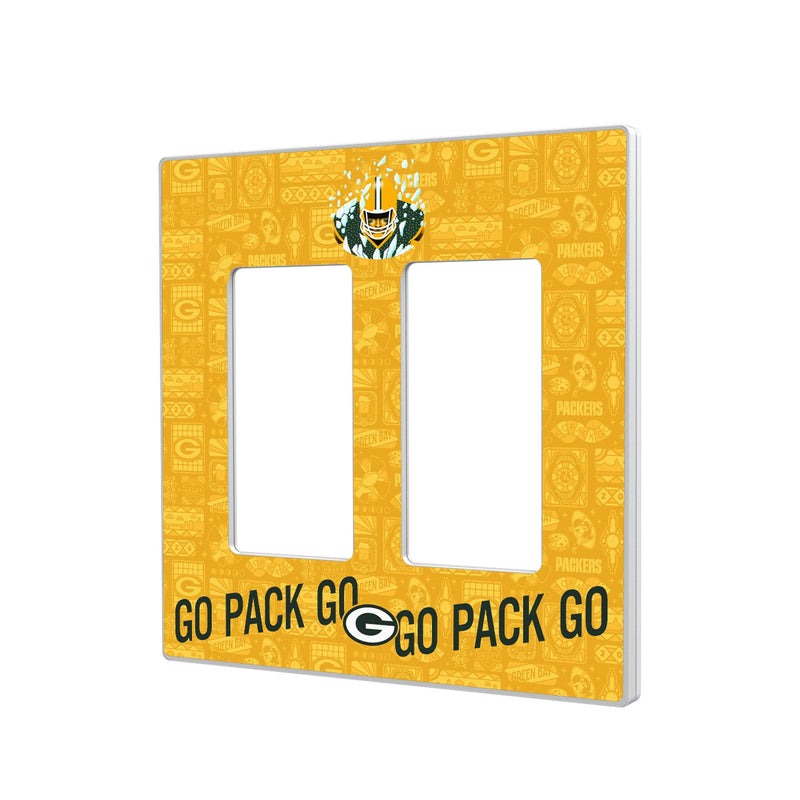 Green Bay Packers 2024 Illustrated Limited Edition Hidden-Screw Light Switch Plate