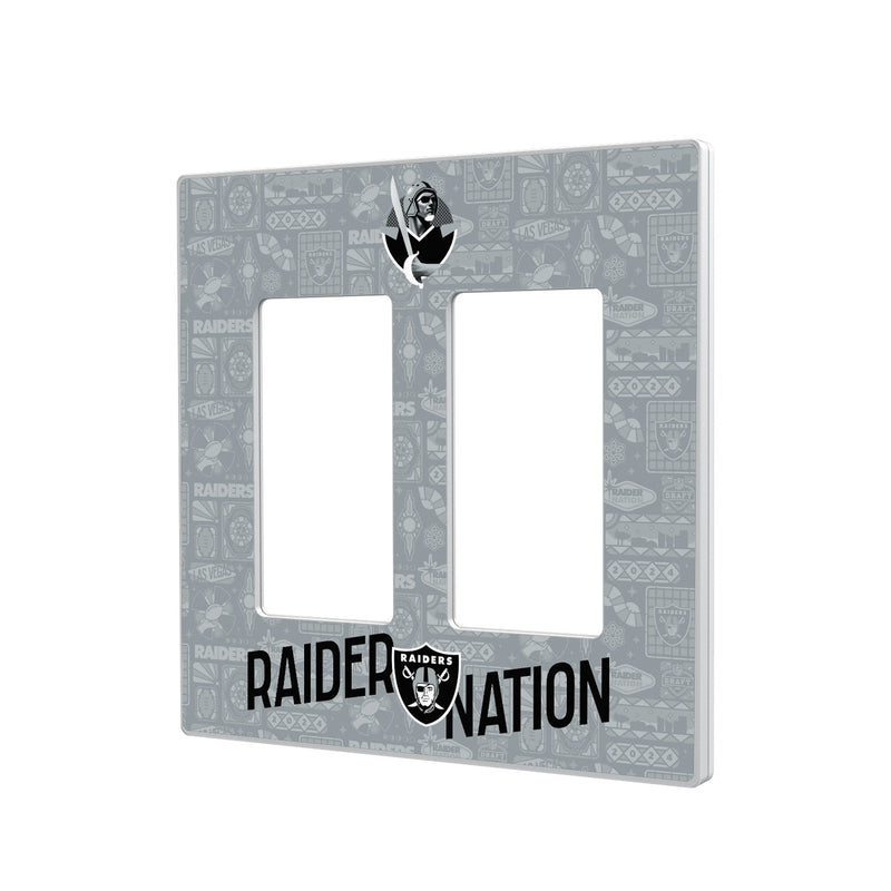 Las Vegas Raiders 2024 Illustrated Limited Edition Hidden-Screw Light Switch Plate