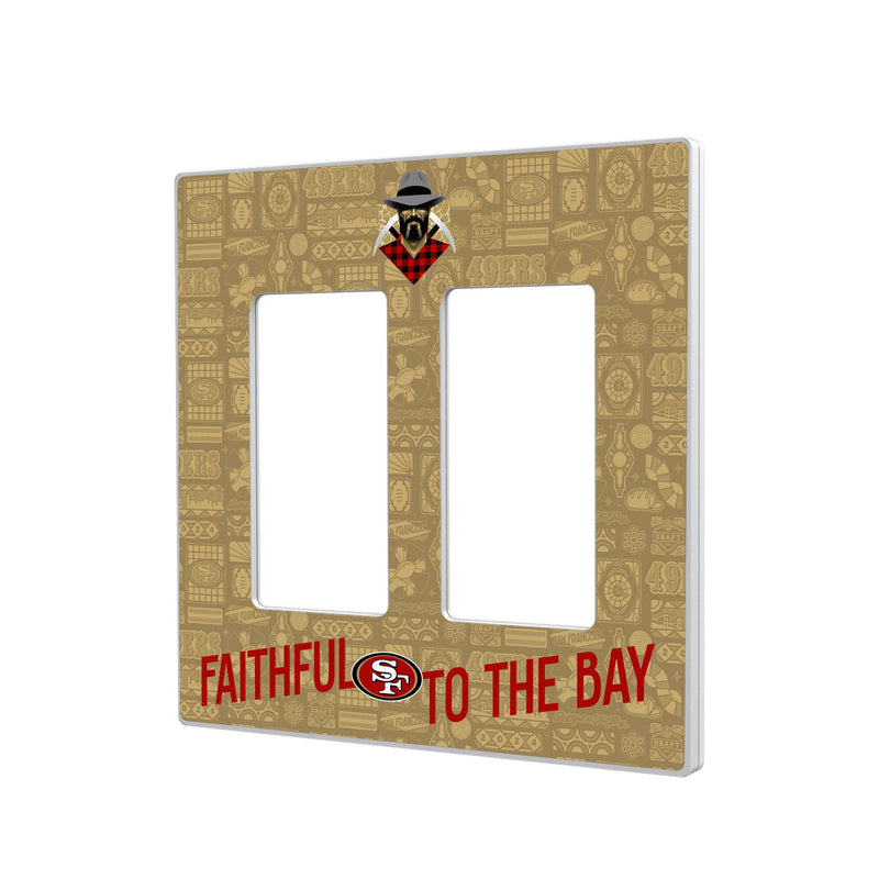 San Francisco 49ers 2024 Illustrated Limited Edition Hidden-Screw Light Switch Plate