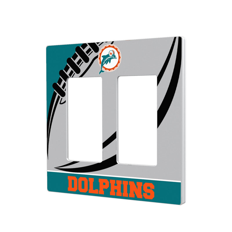 Miami Dolphins 1966-1973 Historic Collection Passtime Hidden-Screw Light Switch Plate