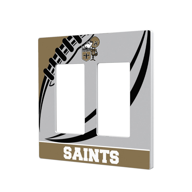 New Orleans Saints Historic Collection Passtime Hidden-Screw Light Switch Plate